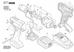 Bosch 3 601 JB3 400 Gdr 1440-Li Impact Wrench 14.4 V / Eu Spare Parts